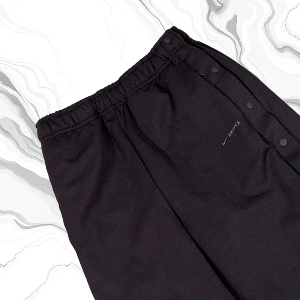 NWOT NikeSKIMS Matte Tricot Women Side-Snap Pant Wide Leg Track Dark Roast S
